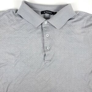 Bugatchi Gray Mens Short Sleeve Polo Shirt Size XL